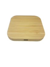 Load image into Gallery viewer, Personalized Bamboo Wireless Charger