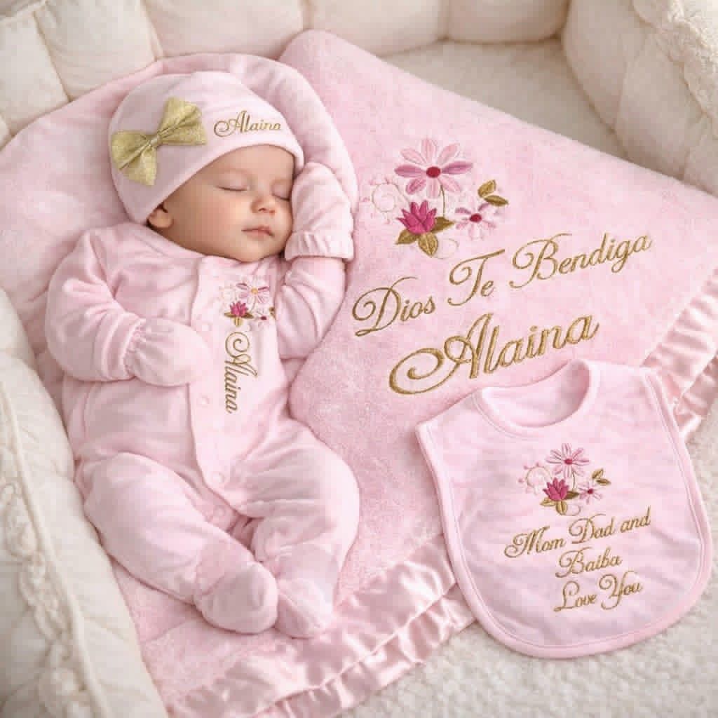 Pink Personalized Coming Home Set