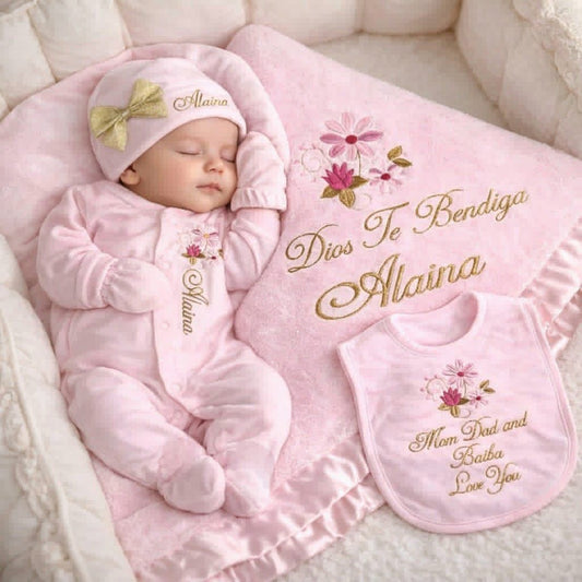 Pink Personalized Coming Home Set