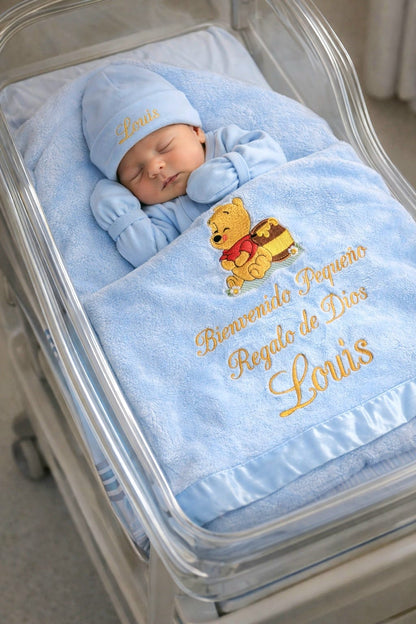 Blue Personalized Coming Home Set