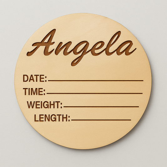 Personalized Baby Announcement Sign