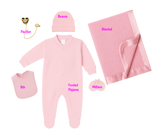 Pink Personalized Coming Home Set