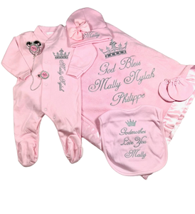 Coming Home Outfit Pigeon Pink Set