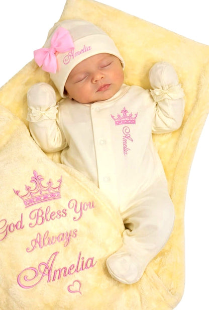 Yellow Personalized Coming Home Set 1