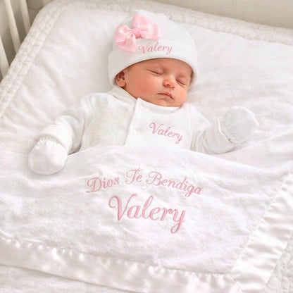 White Personalized Coming Home Set