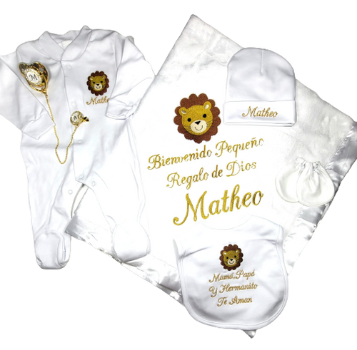 Coming Home Outfit Lion White Set