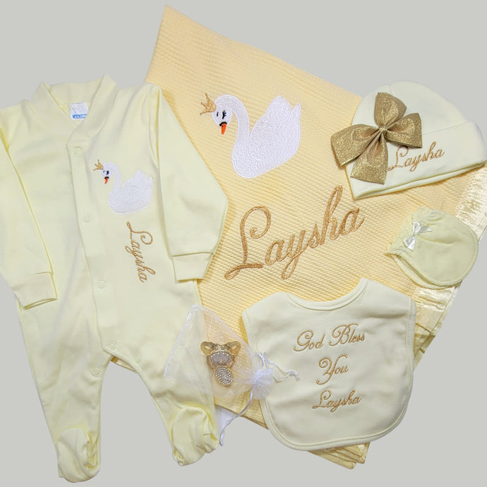 Coming Home Outfit Swan Yellow Set