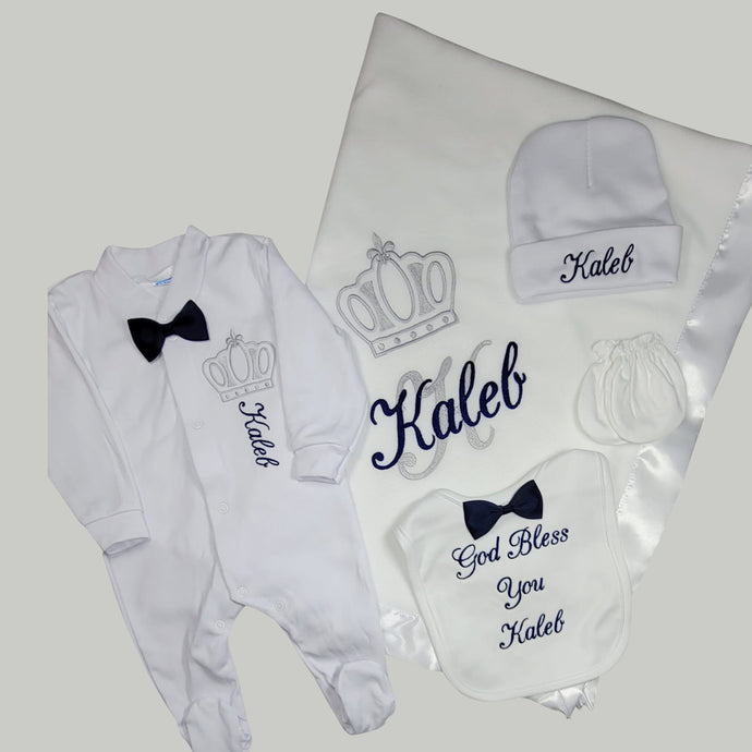 Coming Home Outfit Crown White Set